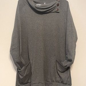 Grey long sleeve shirt, size XL